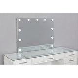 Valentina Luminous White Vanity Set by Furniture of America at Eve Furniture