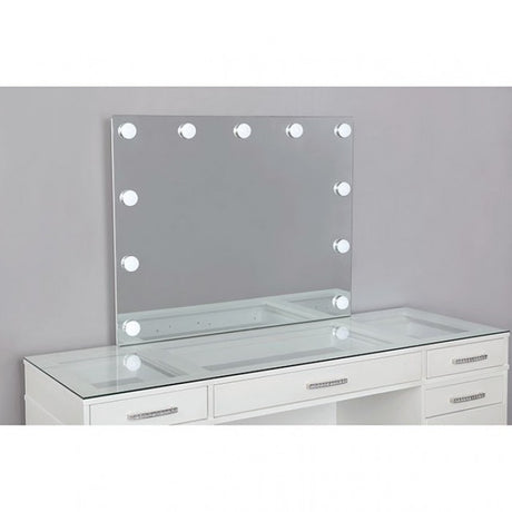 Valentina Luminous White Vanity Set by Furniture of America at Eve Furniture