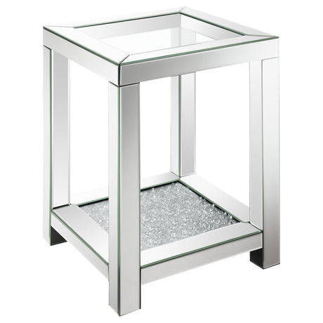 Valentina Silver 2-Piece Mirrored Coffee and End Table Set by Coaster at Eve Furniture
