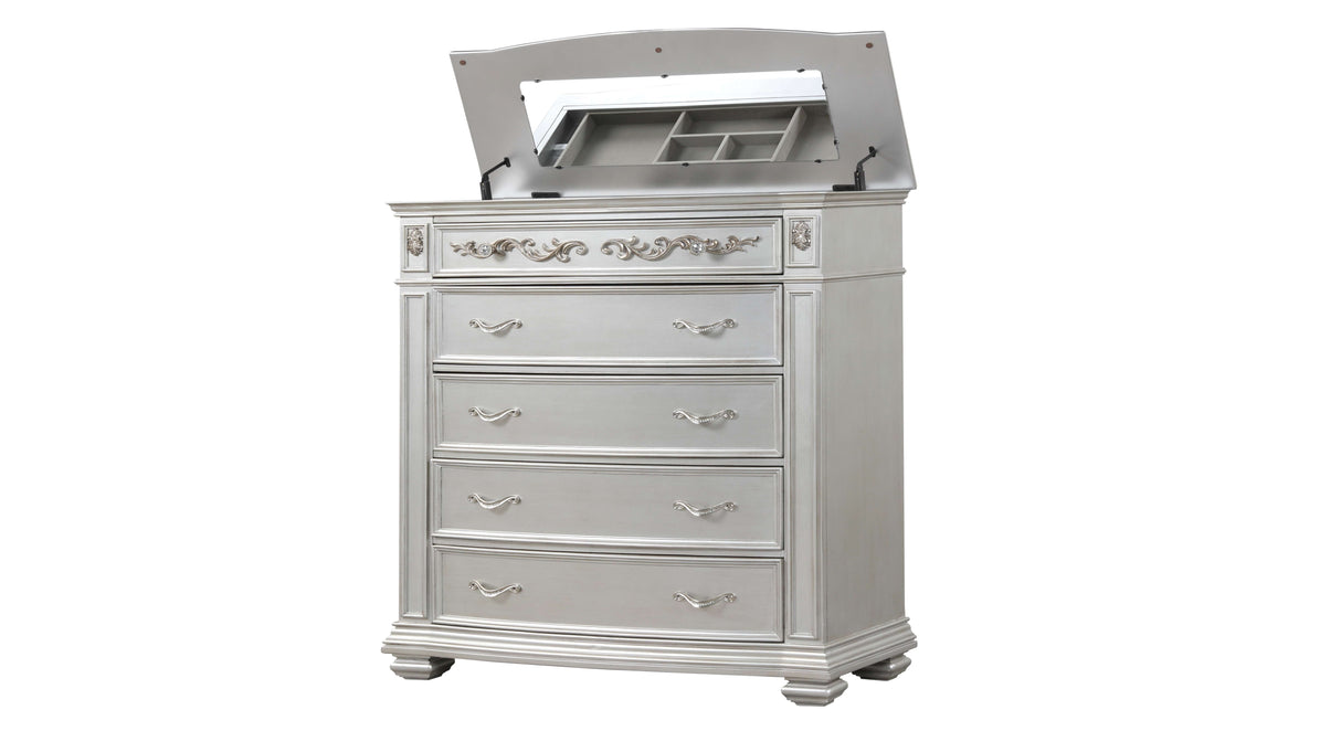 Valentine Silver Bedroom Set by Cosmos Furniture at Eve Furniture