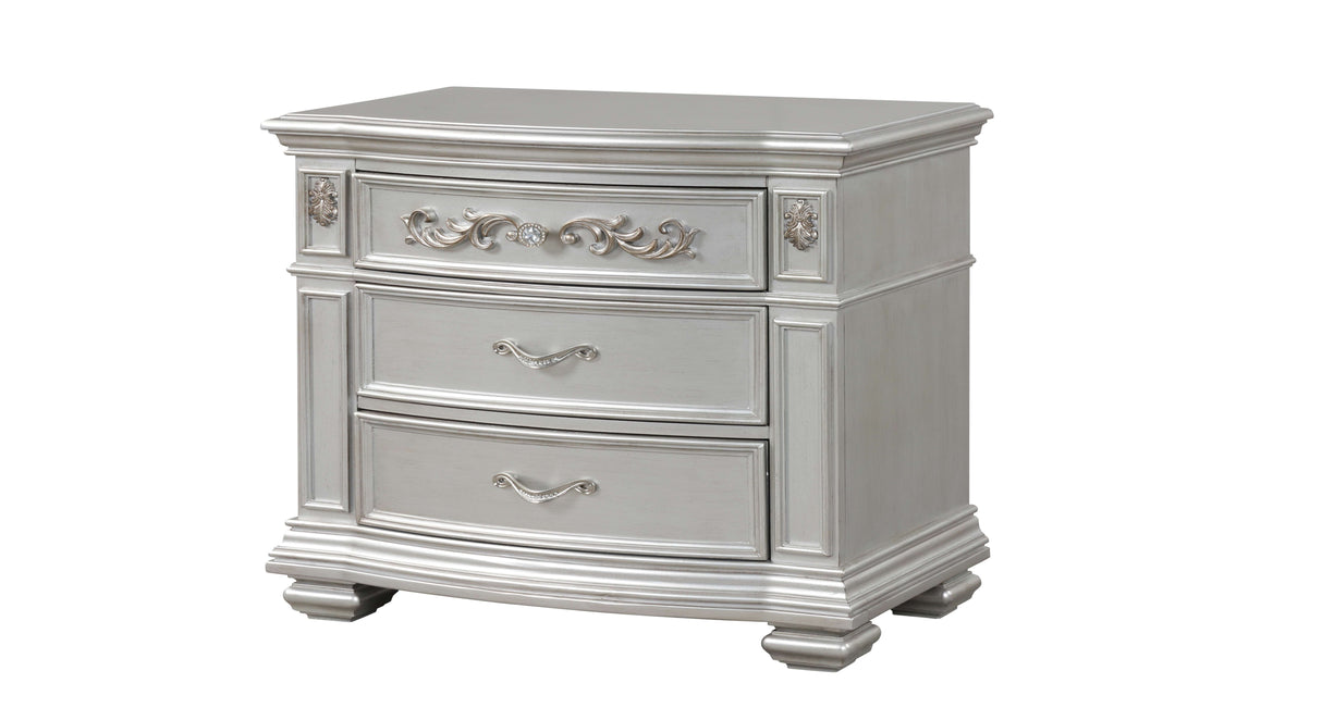 Valentine Silver Bedroom Set by Cosmos Furniture at Eve Furniture