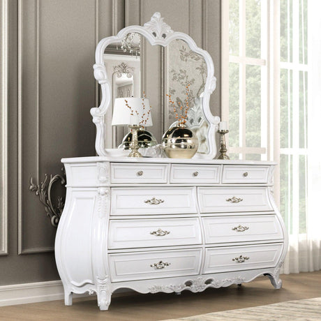 Valentini White Dresser by Furniture of America at Eve Furniture
