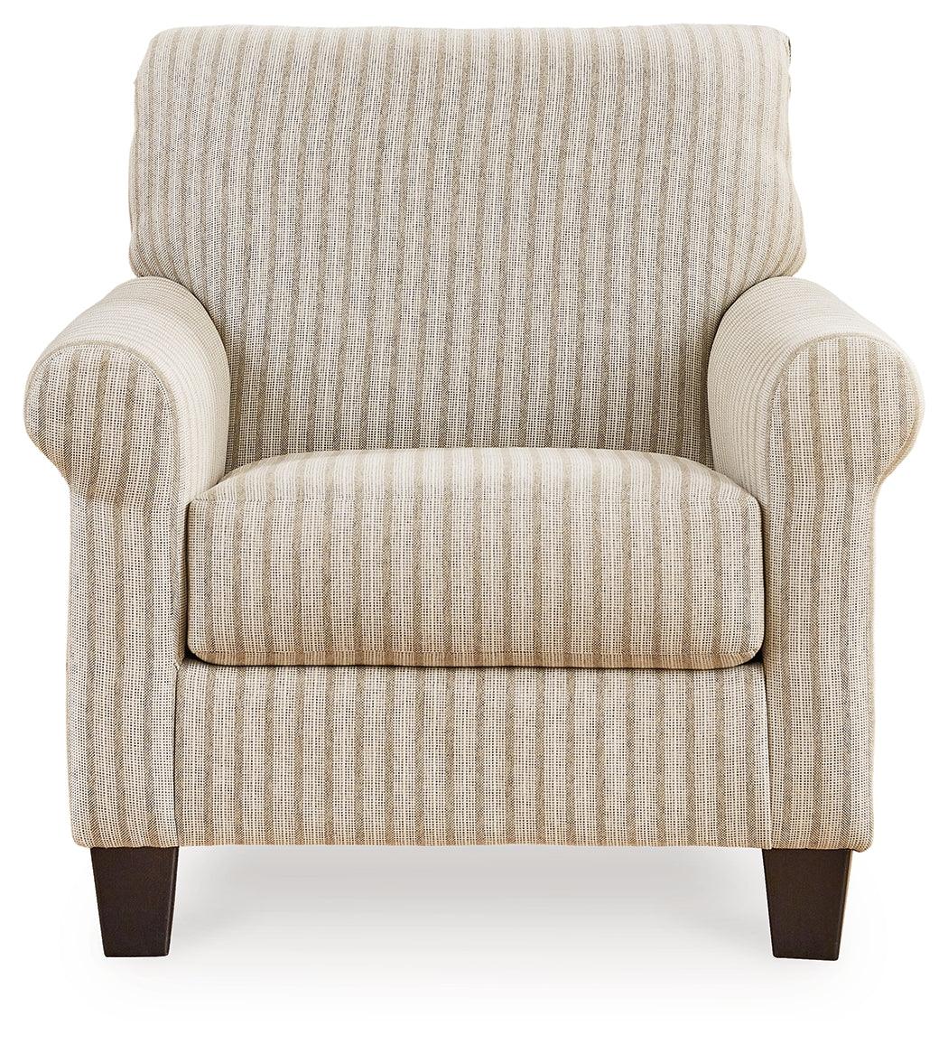 Valerani Sandstone Accent Chair by Ashley at Eve Furniture