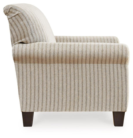 Valerani Sandstone Accent Chair by Ashley at Eve Furniture