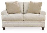 Valerani Sandstone Loveseat by Ashley at Eve Furniture