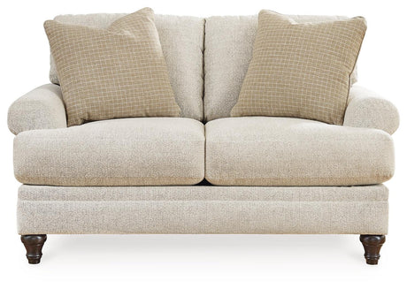 Valerani Sandstone Loveseat by Ashley at Eve Furniture