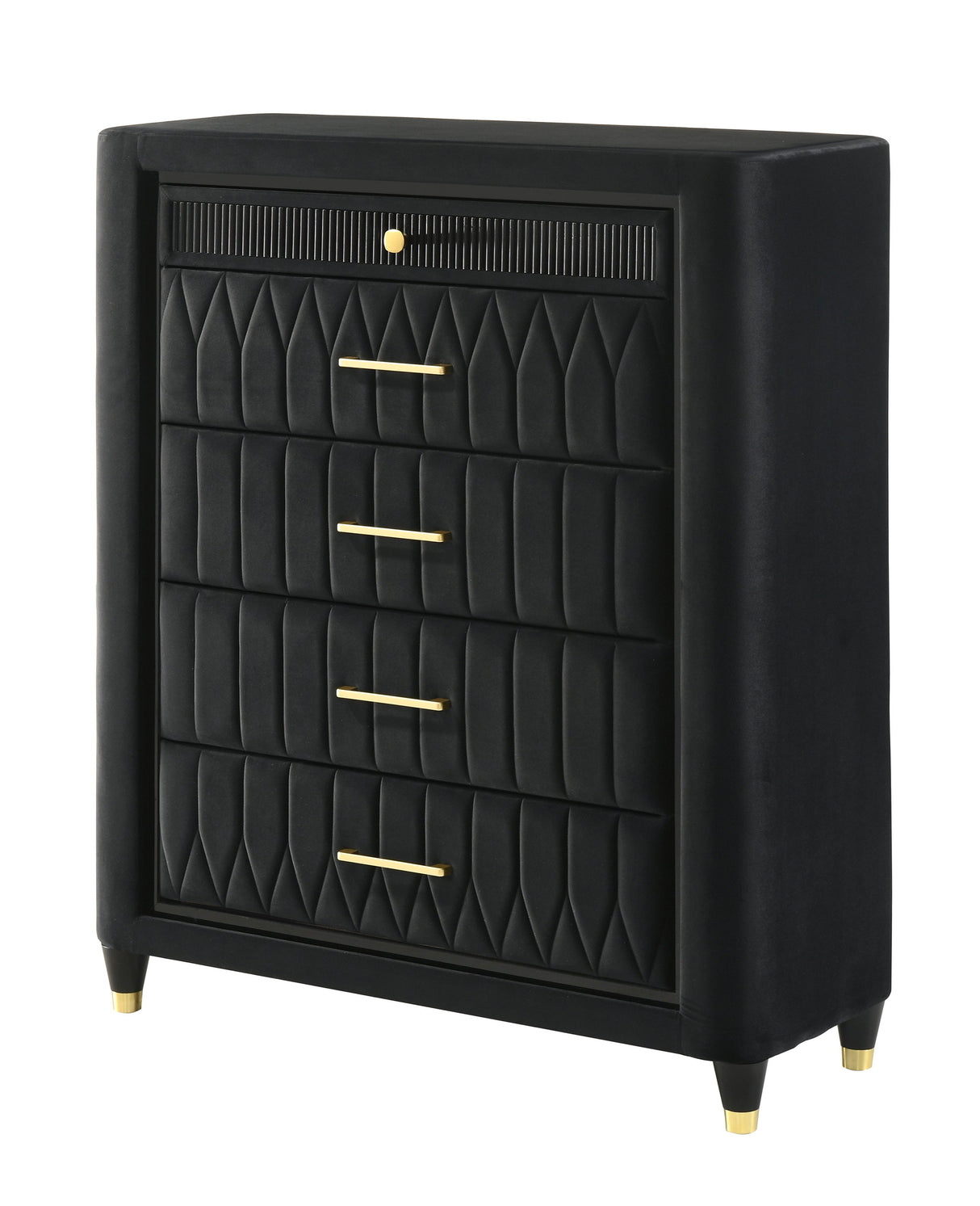 Valeria Black Chest by Crown Mark at Eve Furniture