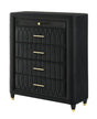 Valeria Black Chest by Crown Mark at Eve Furniture