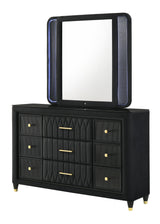 Valeria Black Dresser by Crown Mark at Eve Furniture