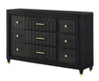 Valeria Black Dresser by Crown Mark at Eve Furniture