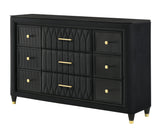 Valeria Black Dresser by Crown Mark at Eve Furniture