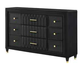 Valeria Black Dresser by Crown Mark at Eve Furniture