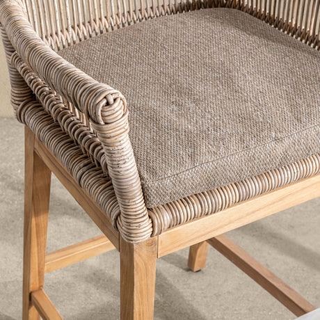 Valerie Natural Outdoor Counter Stool by Classic Home at Eve Furniture