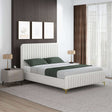 Valery King Size Cream Boucle Platform Bed by Ashcroft Furniture at Eve Furniture