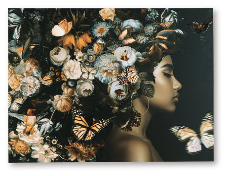 Valfer Orange/Black/White Wall Art by Ashley at Eve Furniture