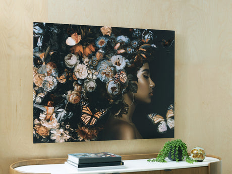 Valfer Orange/Black/White Wall Art by Ashley at Eve Furniture