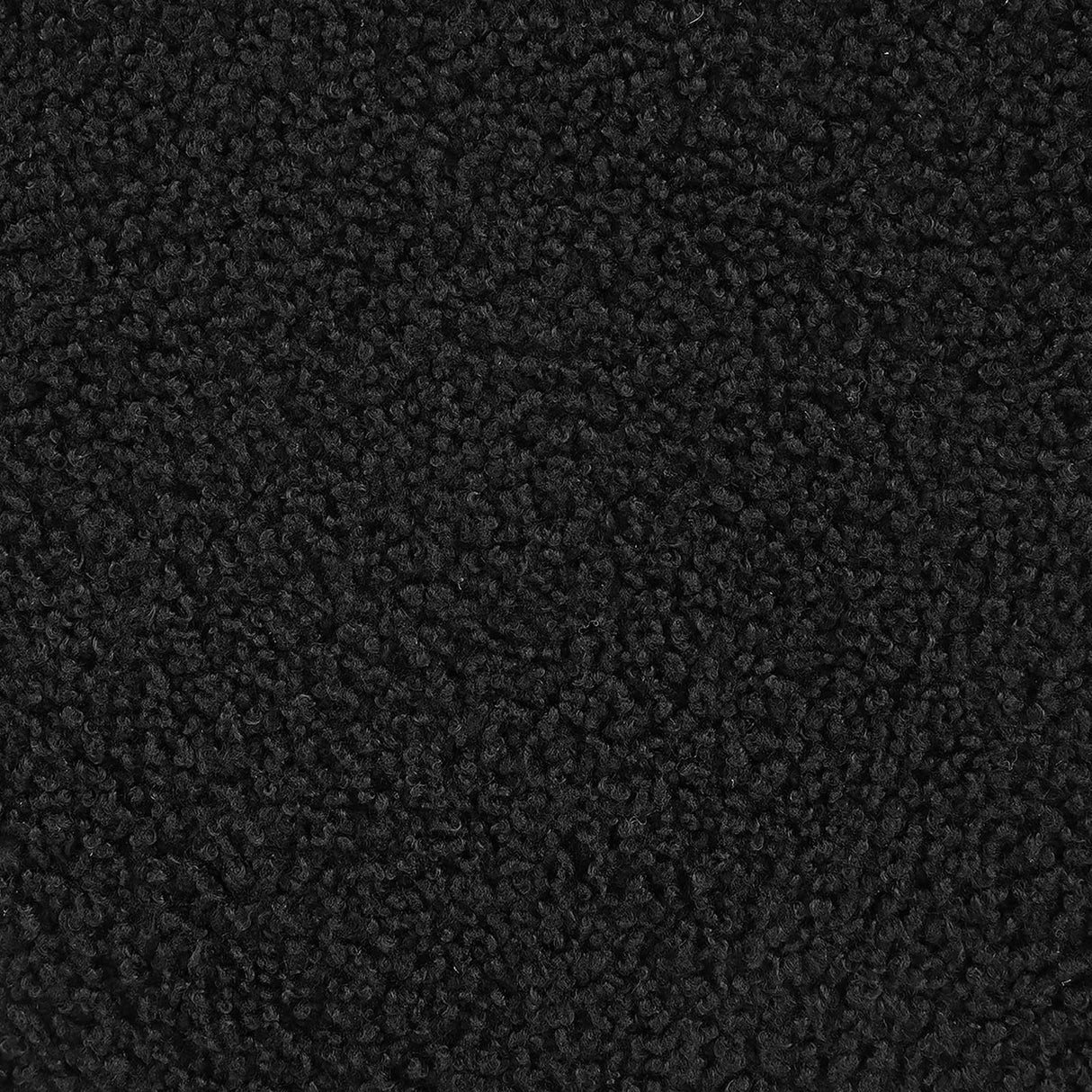 Valia Black Faux Sheepskin Upholstered Round Storage Ottoman by Coaster at Eve Furniture