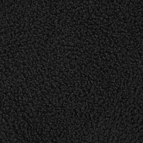 Valia Black Faux Sheepskin Upholstered Round Storage Ottoman by Coaster at Eve Furniture