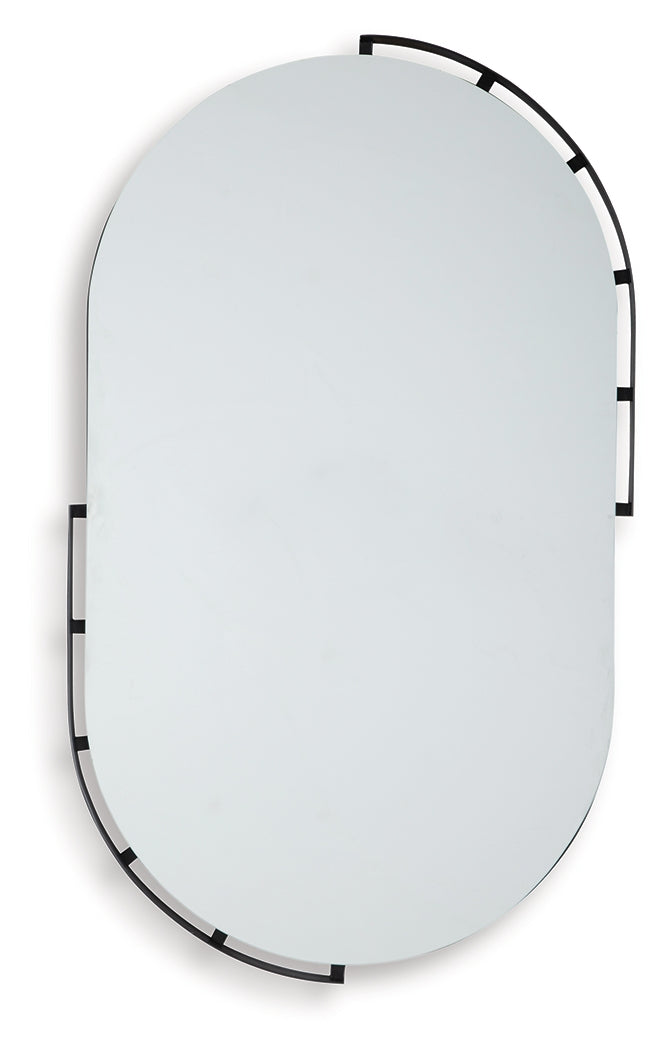 Valkings Black Accent Mirror (Set of 2) by Ashley at Eve Furniture