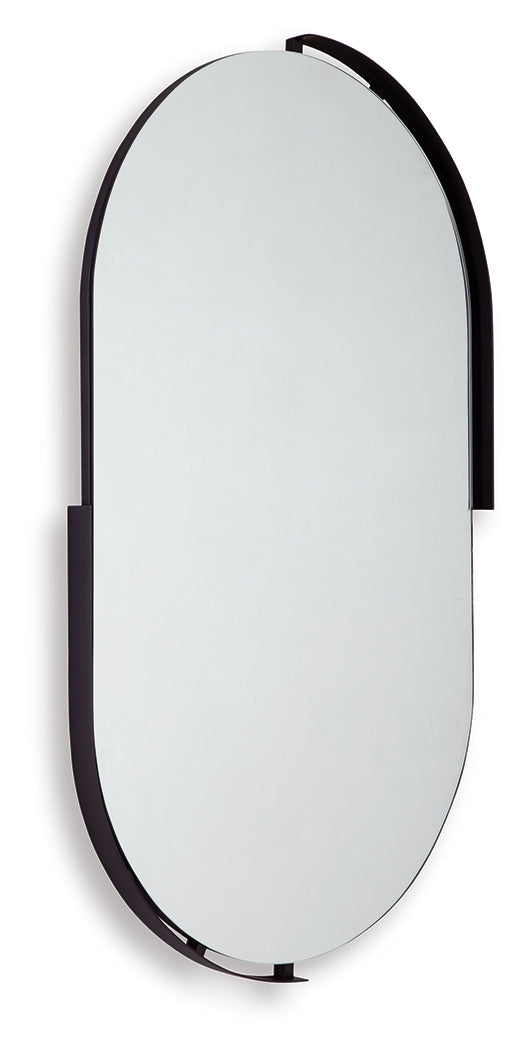 Valkings Black Accent Mirror (Set of 2) by Ashley at Eve Furniture