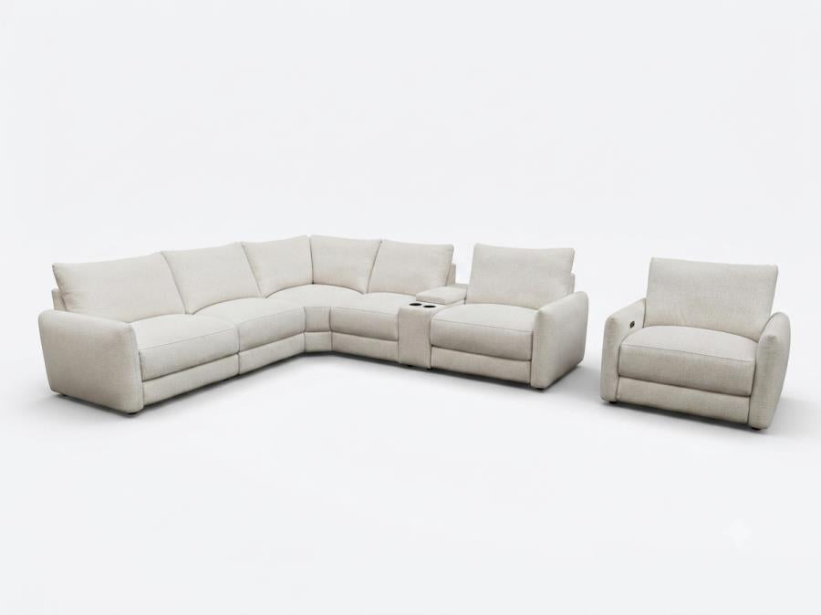 Valle Pearl 5-Piece Power Sectional Set by Coaster at Eve Furniture
