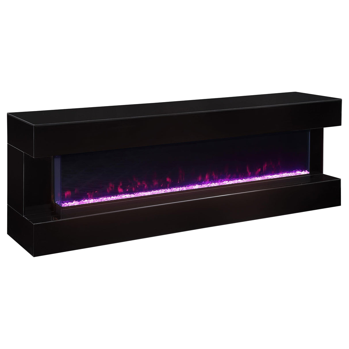 Vallerie Black 71" Electric Fireplace TV Stand by Coaster at Eve Furniture