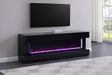 Vallerie Black 71" Electric Fireplace TV Stand by Coaster at Eve Furniture