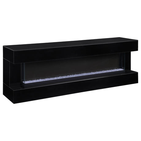 Vallerie Black 71" Electric Fireplace TV Stand by Coaster at Eve Furniture