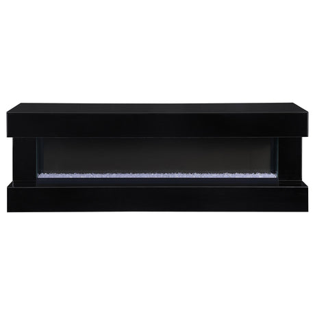 Vallerie Black 71" Electric Fireplace TV Stand by Coaster at Eve Furniture