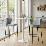 Valleta White Bar Table by Zuomod at Eve Furniture