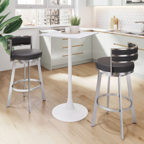 Valleta White Bar Table by Zuomod at Eve Furniture