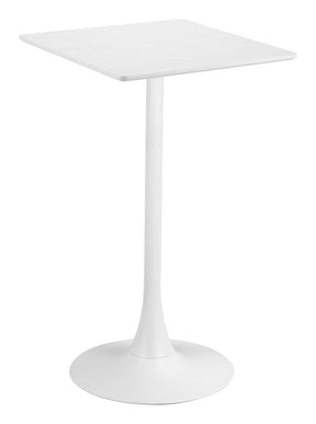 Valleta White Bar Table by Zuomod at Eve Furniture