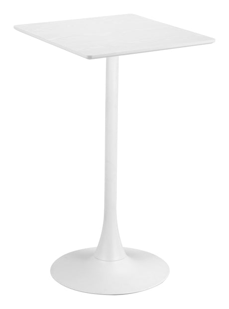 Valleta White Bar Table by Zuomod at Eve Furniture
