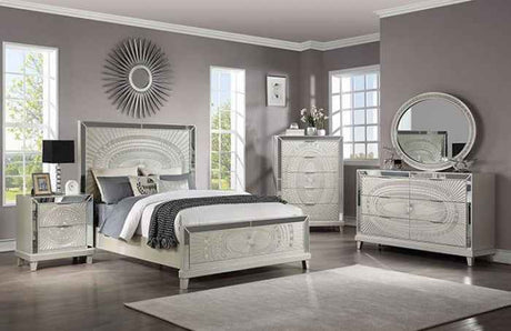 Valletta Champagne 4-Piece Queen Bedroom Set by Furniture of America at Eve Furniture