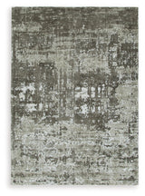 Valmontic Gray Large Rug by Ashley at Eve Furniture