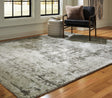 Valmontic Gray Large Rug by Ashley at Eve Furniture