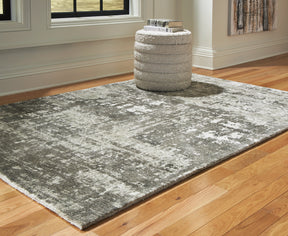 Valmontic Gray Medium Rug by Ashley at Eve Furniture