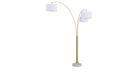Valo Gold Finish Arc Lamp by Ashley at Eve Furniture