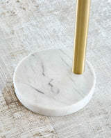 Valo Gold Finish Arc Lamp by Ashley at Eve Furniture