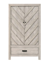 Valor Antique White Armoire by Crown Mark at Eve Furniture