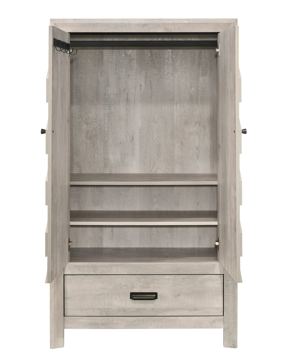 Valor Antique White Armoire by Crown Mark at Eve Furniture