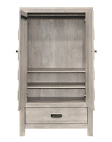 Valor Antique White Armoire by Crown Mark at Eve Furniture