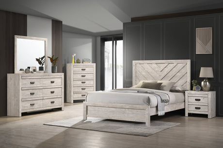 Valor Beige Bedroom Mirror (Mirror Only) by Crown Mark at Eve Furniture