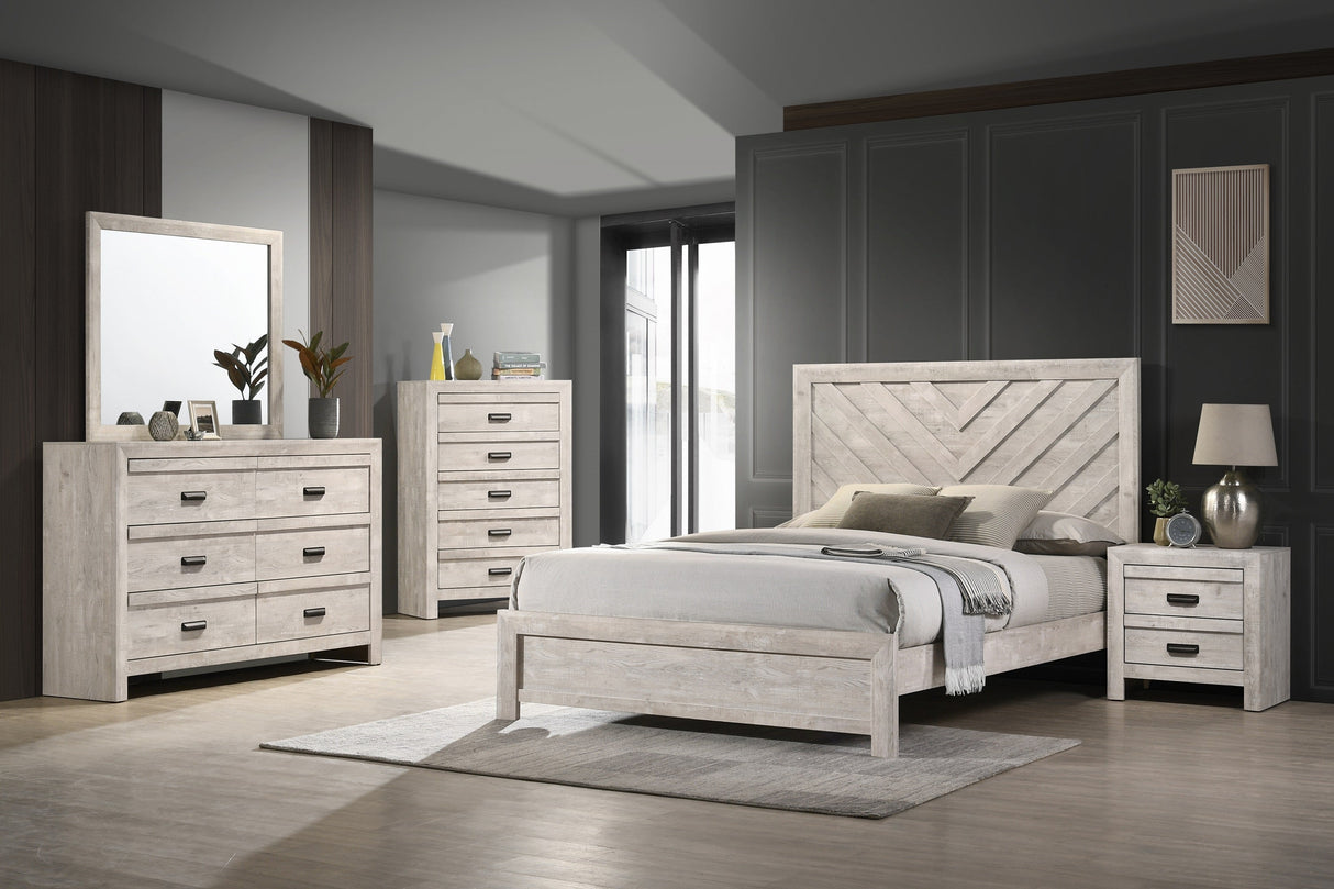 Valor Beige Bedroom Mirror (Mirror Only) by Crown Mark at Eve Furniture