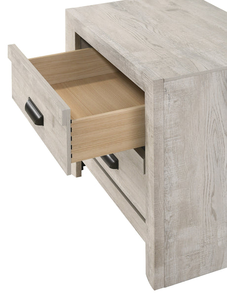 Valor Beige Nightstand by Crown Mark at Eve Furniture
