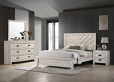 Valor Beige Queen Panel Bed by Crown Mark at Eve Furniture
