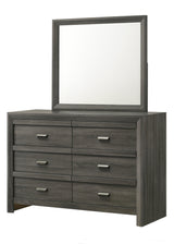 Valor Gray Bedroom Mirror (Mirror Only) by Crown Mark at Eve Furniture