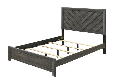 Valor Gray King Panel Bed by Crown Mark at Eve Furniture