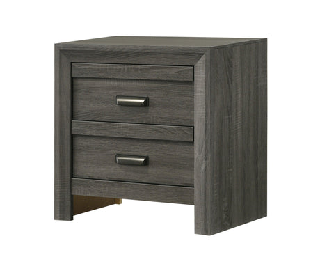 Valor Gray Nightstand by Crown Mark at Eve Furniture