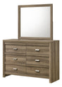 Valor Light Brown Dresser Mirror (Mirror Only) by Crown Mark at Eve Furniture